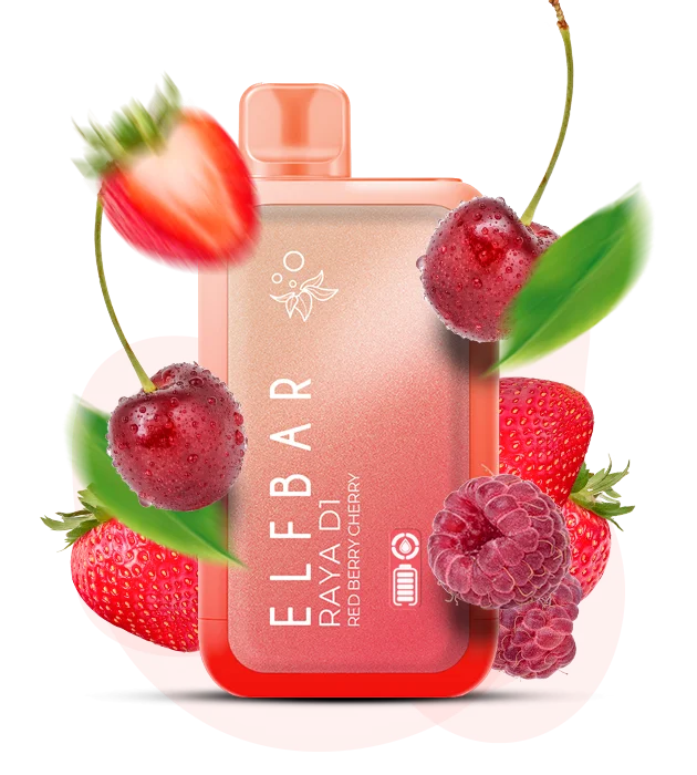 Єльфбар RAYA 13000 Red Berry Cherry — 🍒 Червона Ягода, Вишня — купити в Києві з доставкою по Україні