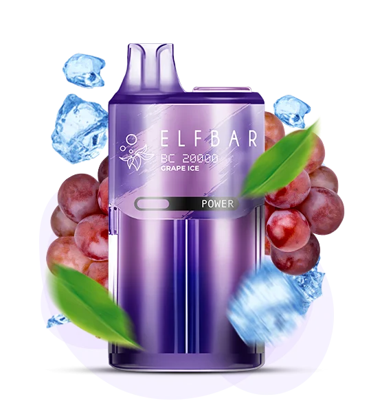 Єльфбар BC20000 Grape Ice — 🍇 Виноград, Лід — купити в Києві з доставкою по Україні