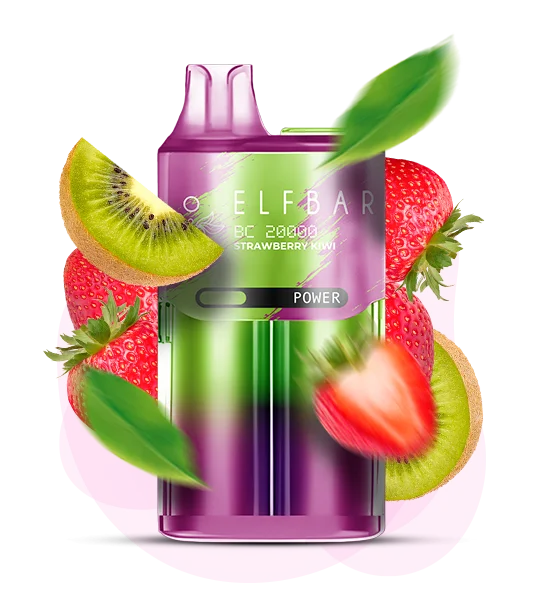 Єльфбар BC20000 Strawberry Kiwi — 🍓 Полуниця, Ківі — купити в Києві з доставкою по Україні