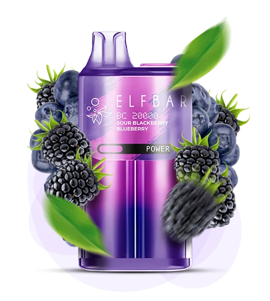 Єльфбар BC20000 Sour Blackberry — 🍇 Кисла Ожина — купити в Києві з доставкою по Україні