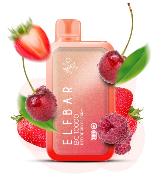 Єльфбар BC 10000 Red Berry Cherry — 🍒 Червона Ягода, Вишня — купити в Києві з доставкою по Україні