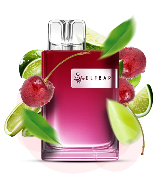 Єльфбар CR 8000 Cherry lime — 🍒 Вишня, Лайм — купити в Києві з доставкою по Україні