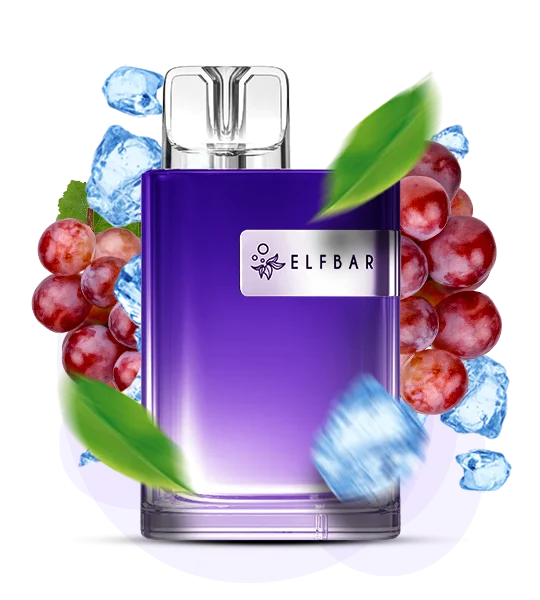 Єльфбар CR 8000 Grape Ice — 🍇 Виноград, Лід — купити в Києві з доставкою по Україні