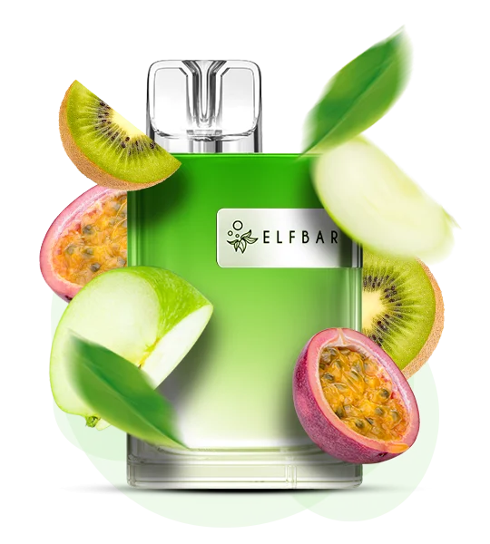 Єльфбар CR 8000 Green apple passion fruit kiwi — 🍏 Зелене Яблуко, Маракуйя, Ківі — купити в Києві з доставкою по Україні