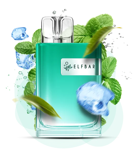 Єльфбар CR 8000 Sea breeze mint — 🌊 М'ятний Морський Бриз — купити в Києві з доставкою по Україні