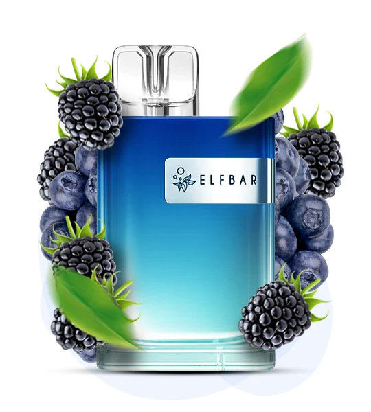 Єльфбар CR 8000 Sour blackberry blueberry — 🫐 Кисла Ожина, Чорниця — купити в Києві з доставкою по Україні
