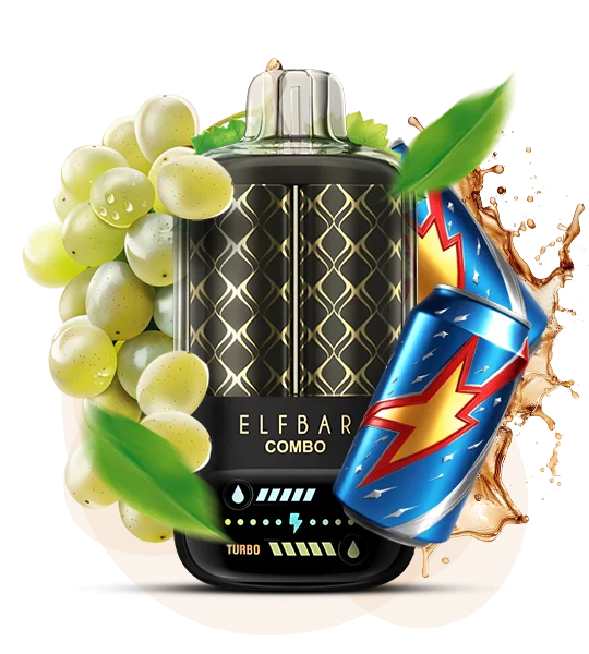 Єльфбар Combo 25000 Grape & Mary Drink — 🍹 Виноград, Мері Дрінк — купити в Києві з доставкою по Україні