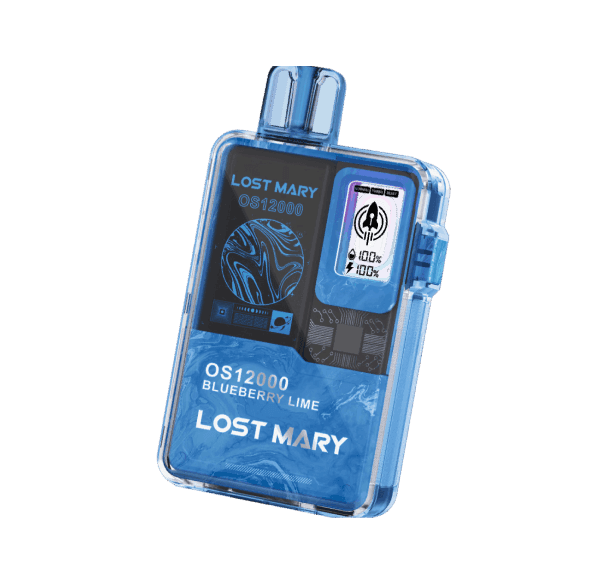 Lost Mary OS 12000 (Чорниця, лайм) — 🍋 Чорниця, Лайм — оригінальний ELF BAR з доставкою по Україні