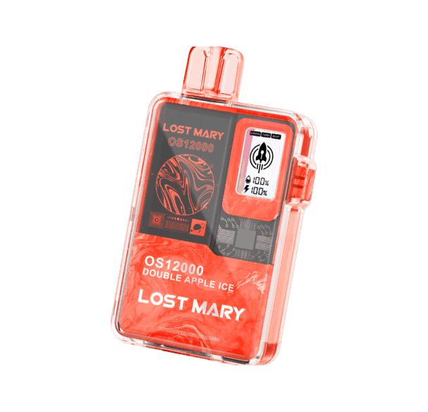 Lost Mary OS 12000 (Подвійне яблуко, лід) — 🍏 Подвійне Яблуко, Лід — оригінальний ELF BAR з доставкою по Україні