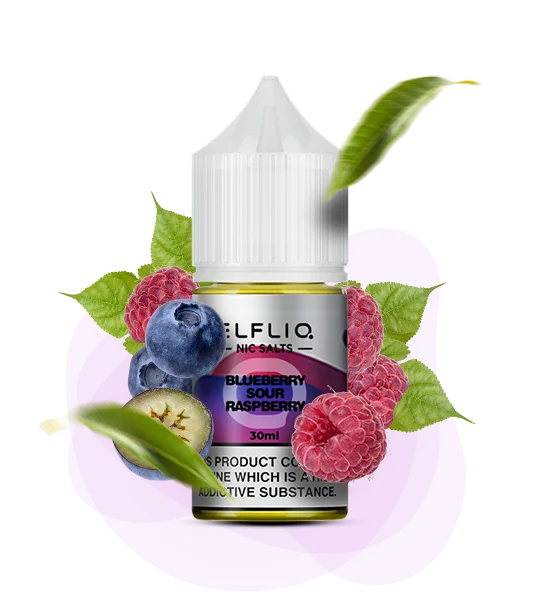 ELFLIQ Blueberry Sour Raspberry 30мл — 🫐 Чорниця, Кисла Малина — купити в Києві з доставкою по Україні