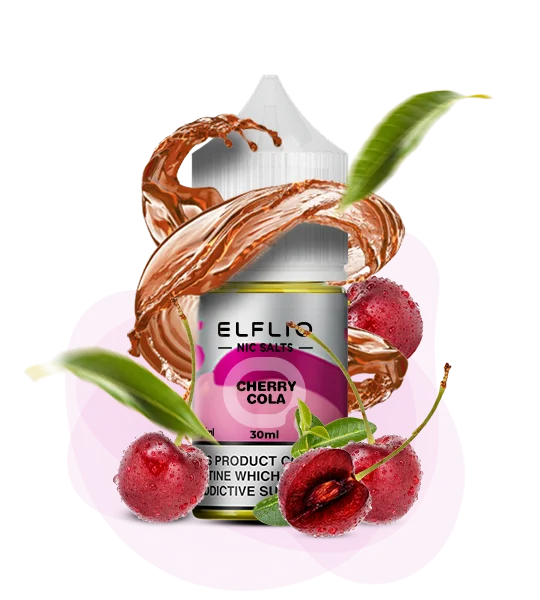 ELFLIQ Cherry Cola 30мл — 🍒 Вишнева Кола — купити в Києві з доставкою по Україні