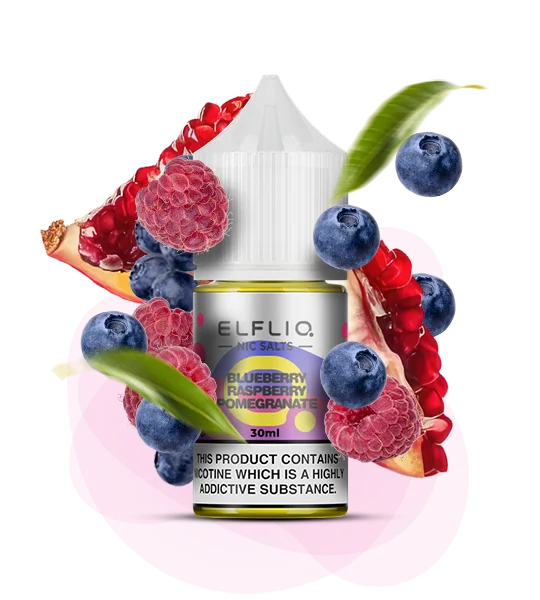 ELFLIQ Blueberry Raspberry Pomegranate 30 ml — 🍇 Чорниця, Малина, Гранат — купити в Києві з доставкою по Україні