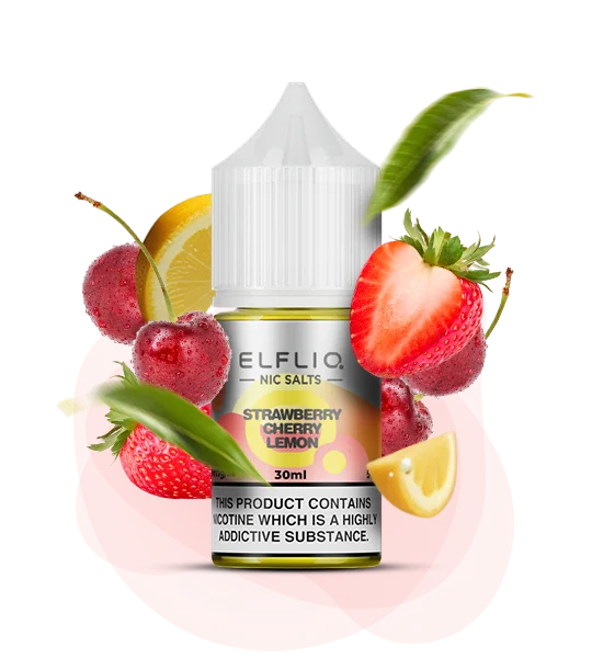 ELFLIQ Strawberry Cherry Lemon 30 ml — 🍓 Полуниця, Вишня, Лимон — купити в Києві з доставкою по Україні