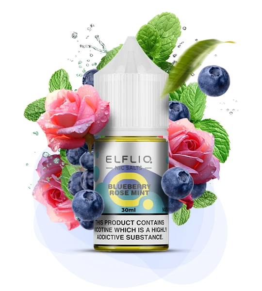 ELFLIQ Blueberry Rose Mint 30 ml — 🌹 Чорниця, Роза, М'ята — купити в Києві з доставкою по Україні