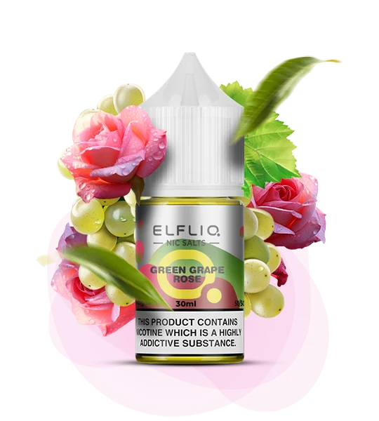ELFLIQ Green Grape Rose 30 ml — 🍇 Зелений Виноград, Роза — купити в Києві з доставкою по Україні