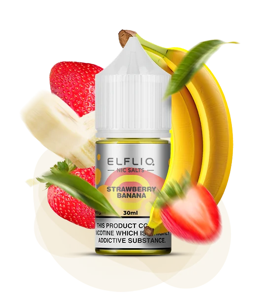 ELFLIQ Strawberry Banana 30 ml — 🍓 Полуниця, Банан — купити в Києві з доставкою по Україні
