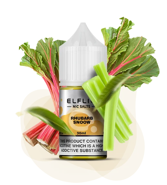 ELFLIQ Rhubarb Snoow 30 ml — 🌿 Ревень, Сніг (Лід) — купити в Києві з доставкою по Україні