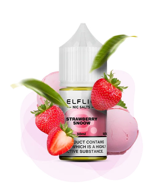 ELFLIQ Strawberry Snoow 30 ml — 🍓 Полуниця, Сніг (Лід) — купити в Києві з доставкою по Україні