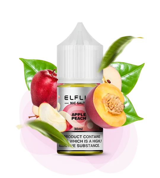 ELFLIQ Apple Peach 30 ml — 🍑 Яблуко, Персик — купити в Києві з доставкою по Україні