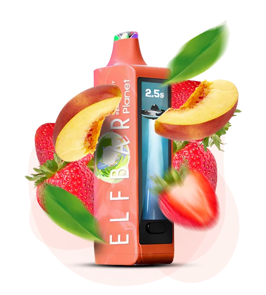 Єльфбар Planet 25000 Strawberry Peach+ — 🍓 Полуниця, Персик — купити в Києві з доставкою по Україні