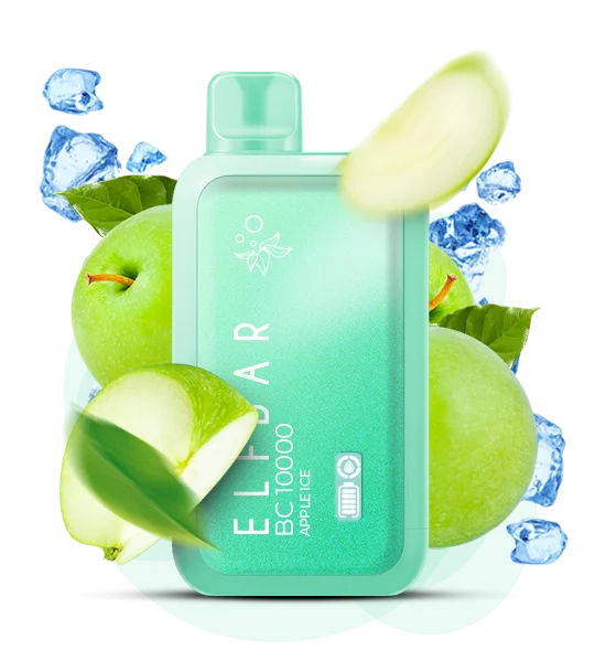 Єльфбар BC 10000 Apple Ice — 🍏 Яблуко, Лід — купити в Києві з доставкою по Україні