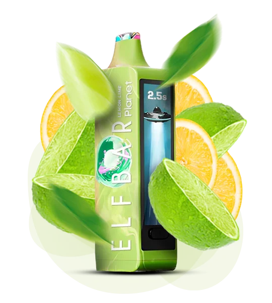 Єльфбар Planet 25000 Lemon Lime — 🍋 Лимон, Лайм — купити в Києві з доставкою по Україні