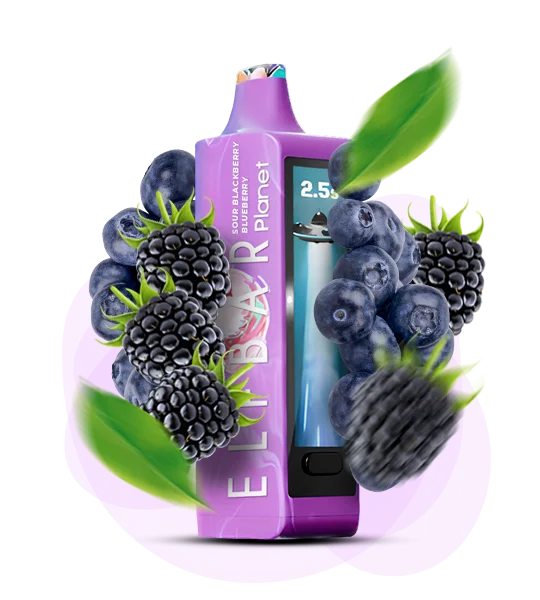 Єльфбар Planet 25000 Sour Blackberry Blueberry — 🫐 Кисла Ожина, Чорниця — купити в Києві з доставкою по Україні