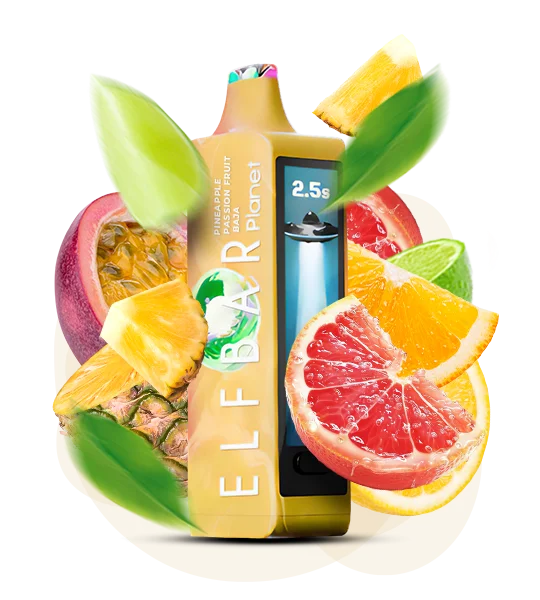 Єльфбар Planet 25000 Pineapple Passion Fruit Baja — 🍍 Ананас, Маракуйя, Baja Splash — купити в Києві з доставкою по Україні