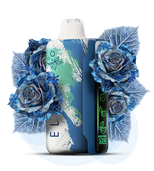Єльфбар Nic King 30000 Icy blue rose — 🌹 Крижана Голуба Роза — купити в Києві з доставкою по Україні