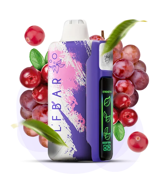 Єльфбар Nic King 30000 Grape Cranberry — 🍇 Виноград, Журавлина — купити в Києві з доставкою по Україні