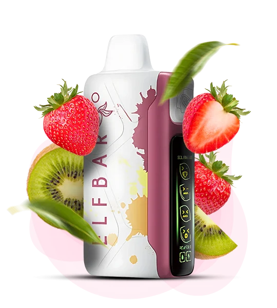 Єльфбар Nic King 30000 Sour strawberry kiwi — 🍓 Кисла Полуниця, Ківі — купити в Києві з доставкою по Україні