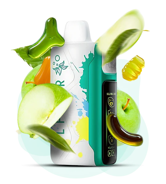 Єльфбар Nic King 30000 Sour apple candy — 🍏 Кисле Яблуко, Карамель — купити в Києві з доставкою по Україні