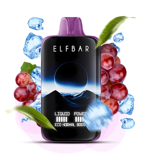 Єльфбар 40000 Moon Night Grape ice — 🌙 Виноград, Лід — купити в Києві з доставкою по Україні