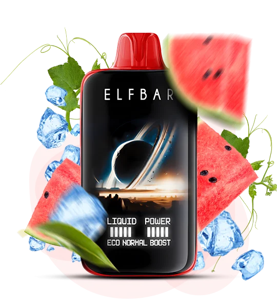 Єльфбар 40000 Moon Night Watermelon ice — 🍉 Кавун, Лід — купити в Києві з доставкою по Україні