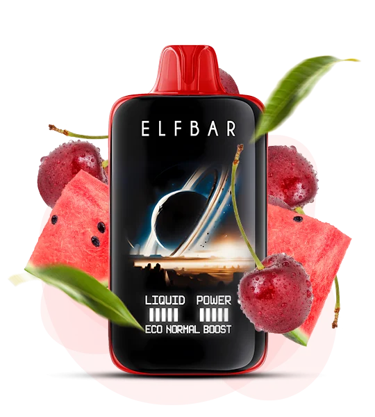 Єльфбар 40000 Moon Night Cherry watermelon — 🍉 Вишня, Кавун — купити в Києві з доставкою по Україні