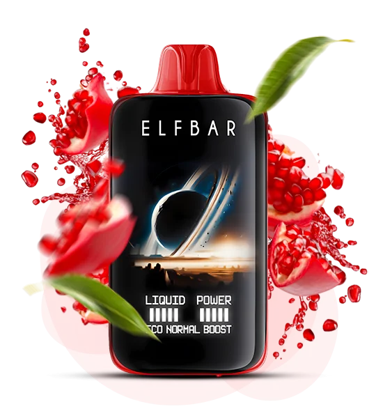 Єльфбар 40000 Moon Night Pomegranate brust — 💣 Гранатовий Вибух — купити в Києві з доставкою по Україні