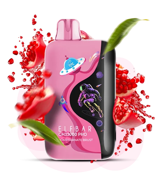 Єльфбар GH 33000 Pro Pomegranate Burst — 💣 Гранатовий Вибух — купити в Києві з доставкою по Україні