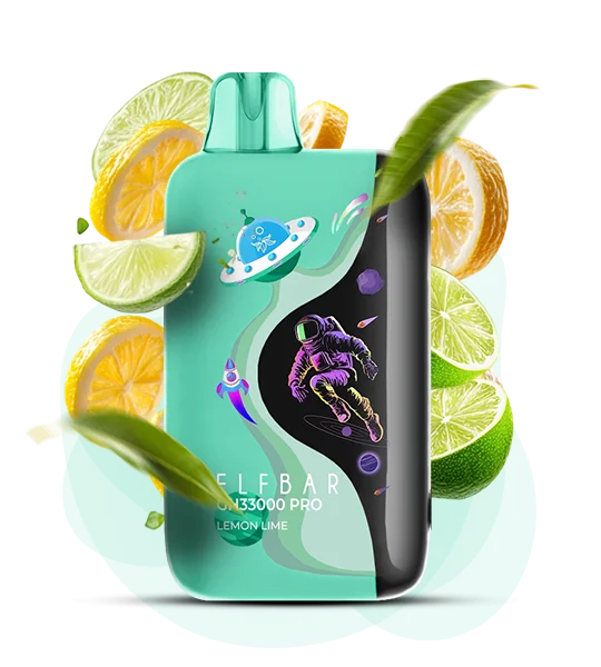 Єльфбар GH 33000 Pro Lemon Lime — 🍋 Лимон, Лайм — оригінальний ELF BAR з доставкою по Україні