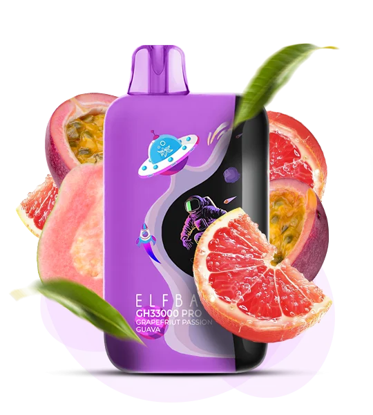 Єльфбар GH 33000 Pro Grapefruit Passion Guava — 🍊 Грейпфрут, Маракуйя, Гуава — оригінальний ELF BAR з доставкою по Україні