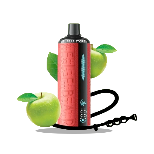 Єльфбар E-Shisha 12000 Double Apple — 🍏 Подвійне Яблуко (Червоне, Зелене) — купити в Києві з доставкою по Україні