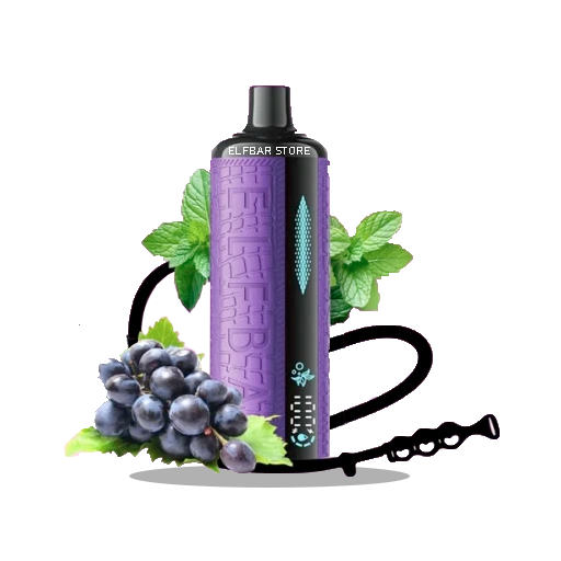 Єльфбар E-Shisha 12000 Grape Mint — 🍇 Виноград, М'ята — купити в Києві з доставкою по Україні