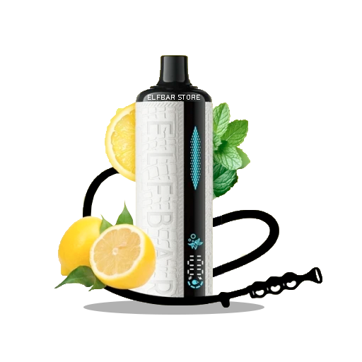 Єльфбар E-Shisha 12000 Lemon Mint — 🍋 Лимон, М'ята — купити в Києві з доставкою по Україні