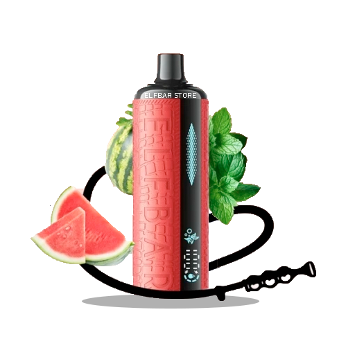 Єльфбар E-Shisha 12000 Watermelon Mint — 🍉 Кавун, М'ята — купити в Києві з доставкою по Україні