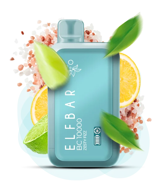 Єльфбар BC 10000 Zesty Fizz — 🍋 Пікантний Газ (Лимон, Лайм) — купити в Києві з доставкою по Україні