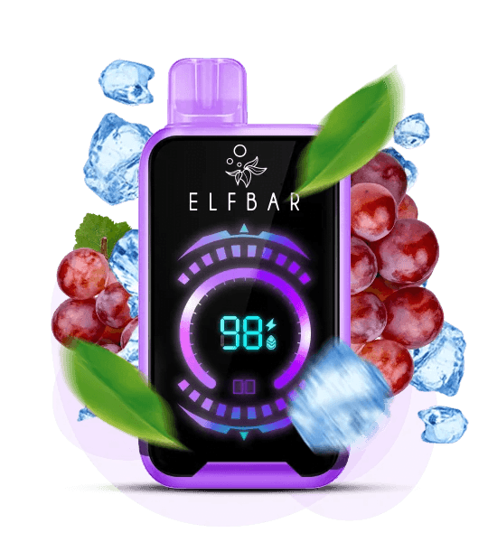 Єльфбар FS 18000 Grape Ice — 🍇 Виноград, Лід — купити в Києві з доставкою по Україні