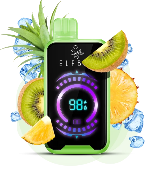 Єльфбар FS 18000 Kiwi Pineapple Ice — 🥝 Ківі, Ананас, Лід — купити в Києві з доставкою по Україні