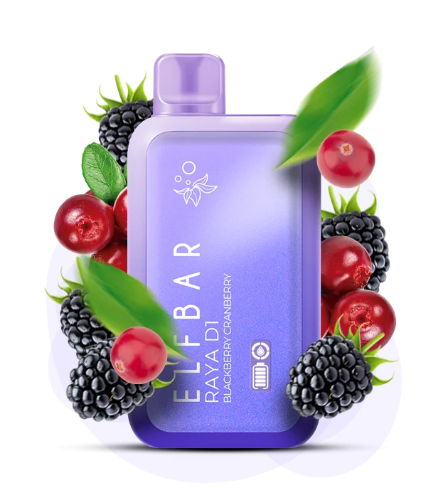 Єльфбар RAYA 13000 Blackberry Cranberry — 🍇 Ожина, Журавлина — купити в Києві з доставкою по Україні