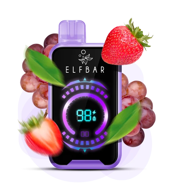 Єльфбар FS 18000 Strawberry Grape — 🍓 Полуниця, Виноград — купити в Києві з доставкою по Україні