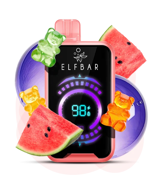 Єльфбар FS 18000 Watermelon Bubble Gum — 🍉 Кавунна Жуйка — купити в Києві з доставкою по Україні